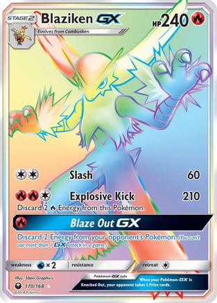 Blaziken GX (Secret) (/168) Holofoil [SM: Celestial Storm] Pokemon Single Pokémon