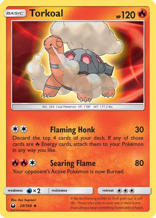 Torkoal (/168) Reverse Holofoil [SM: Celestial Storm] Pokemon Single Pokémon