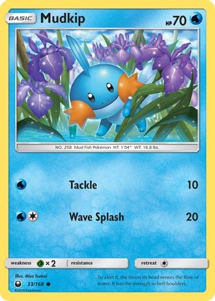 Mudkip (33/168) Reverse Holofoil [SM: Celestial Storm] Pokemon Single Pokémon