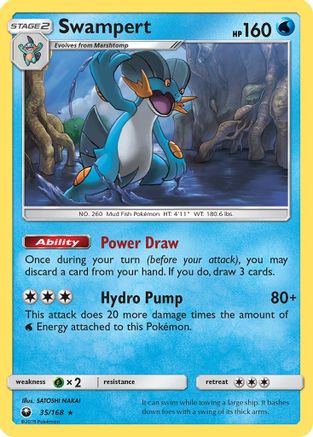 Swampert (35/168) [SM: Celestial Storm] Pokemon Single Pokémon