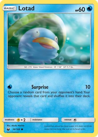 Lotad (/168) Reverse Holofoil [SM: Celestial Storm] Pokemon Single Pokémon