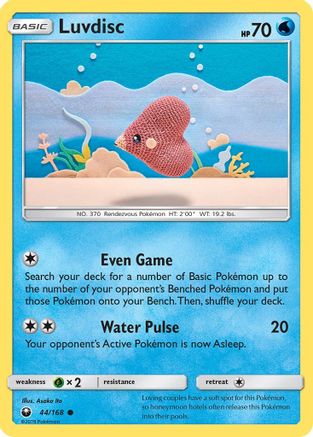 Luvdisc (44/168) Reverse Holofoil [SM: Celestial Storm] Pokemon Single Pokémon