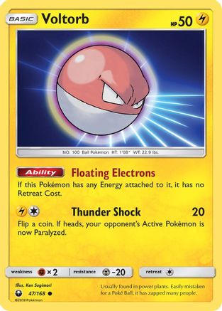 Voltorb (/168) [SM: Celestial Storm] Pokemon Single Pokémon