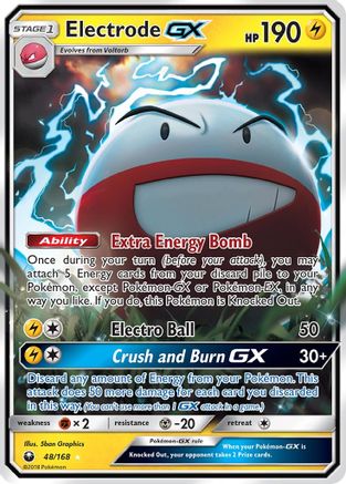 Electrode GX (48/168) Holofoil [SM: Celestial Storm] Pokemon Single Pokémon