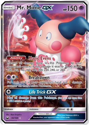 Mr. Mime GX (56/168) Holofoil [SM: Celestial Storm] Pokemon Single Pokémon