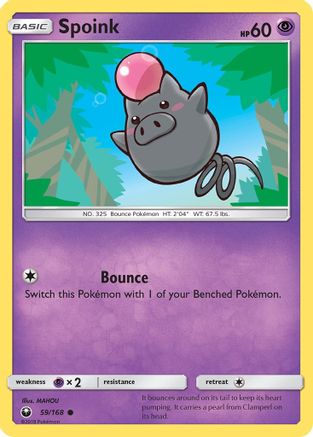 Spoink (59/168) [SM: Celestial Storm] Pokemon Single Pokémon