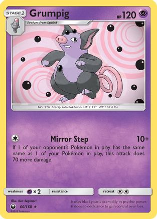 Grumpig (/168) [SM: Celestial Storm] Pokemon Single Pokémon