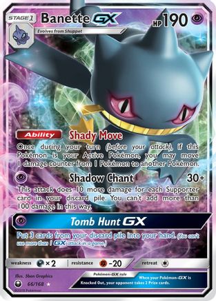Banette GX (66/168) Holofoil [SM: Celestial Storm] Pokemon Single Pokémon