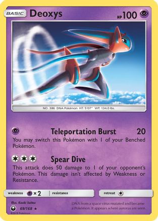 Deoxys (69/168) [SM: Celestial Storm] Pokemon Single Pokémon