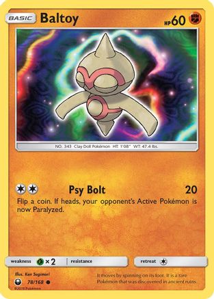 Baltoy (/168) [SM: Celestial Storm] Pokemon Single Pokémon