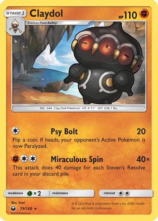 Claydol (/168) Reverse Holofoil [SM: Celestial Storm] Pokemon Single Pokémon