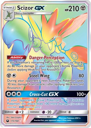 Scizor GX (Secret) (/168) Holofoil [SM: Celestial Storm] Pokemon Single Pokémon