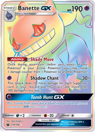 Banette GX (Secret) (/168) Holofoil [SM: Celestial Storm] Pokemon Single Pokémon