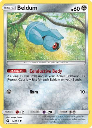 Beldum (92/168) [SM: Celestial Storm] Pokemon Single Pokémon