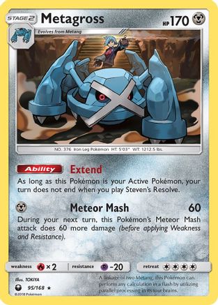 Metagross (95/168) Reverse Holofoil [SM: Celestial Storm] Pokemon Single Pokémon