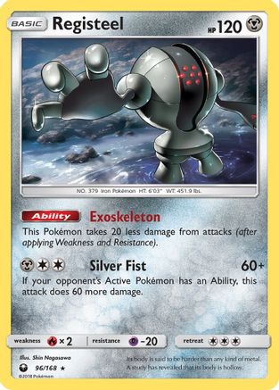 Registeel (96/168) Reverse Holofoil [SM: Celestial Storm] Pokemon Single Pokémon