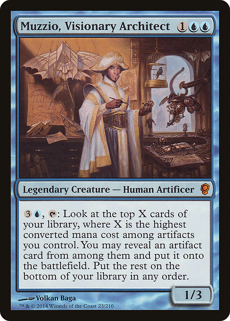 Muzzio, Visionary Architect (CNS-023) [Conspiracy] Foil MTG Single Wizards of the Coast