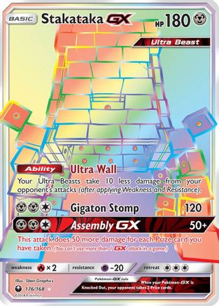 Stakataka GX (Secret) 176/168 Holofoil [SM: Celestial Storm] Pokemon Single Pokémon