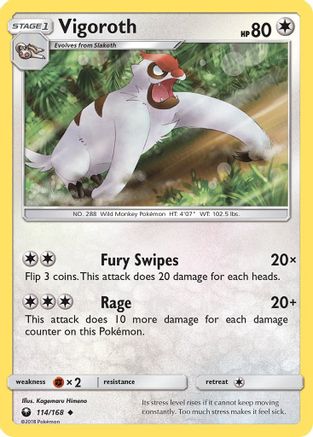 Vigoroth (/168) Reverse Holofoil [SM: Celestial Storm] Pokemon Single Pokémon
