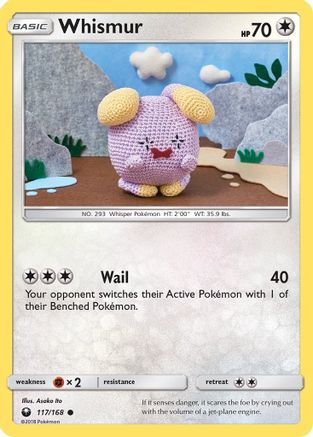 Whismur (117/168) Reverse Holofoil [SM: Celestial Storm] Pokemon Single Pokémon