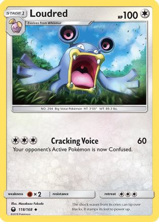 Loudred (/168) Reverse Holofoil [SM: Celestial Storm] Pokemon Single Pokémon