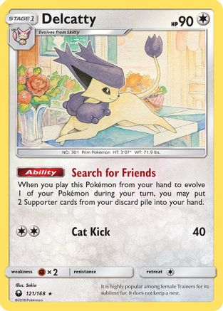 Delcatty (121/168) Holofoil [SM: Celestial Storm] Pokemon Single Pokémon