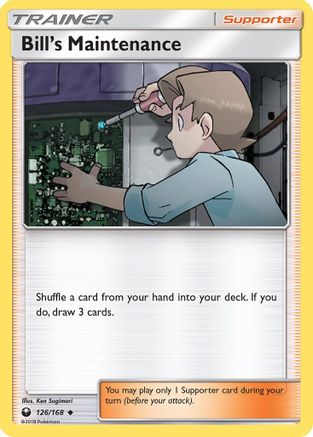 Bill's Maintenance (/168) Reverse Holofoil [SM: Celestial Storm] Pokemon Single Pokémon
