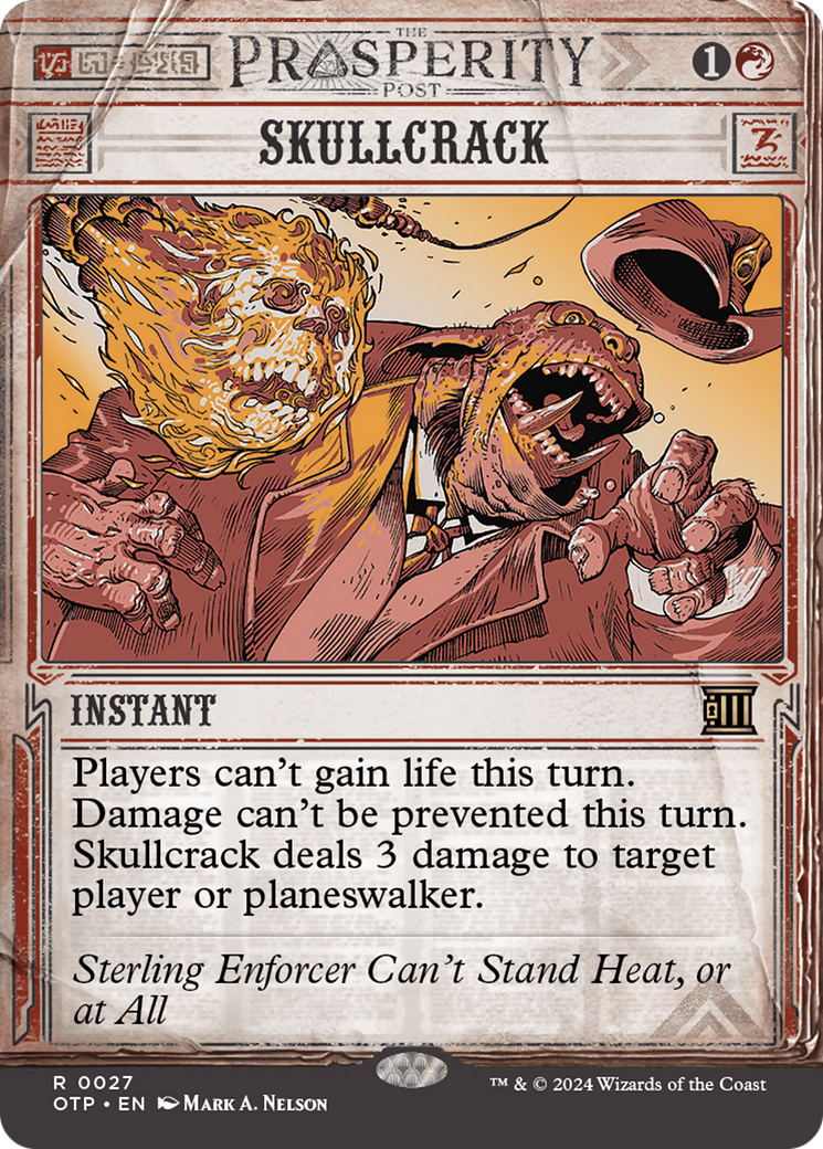 Skullcrack (OTP-027) [Breaking News] (Showcase) (Borderless) MTG Single Wizards of the Coast