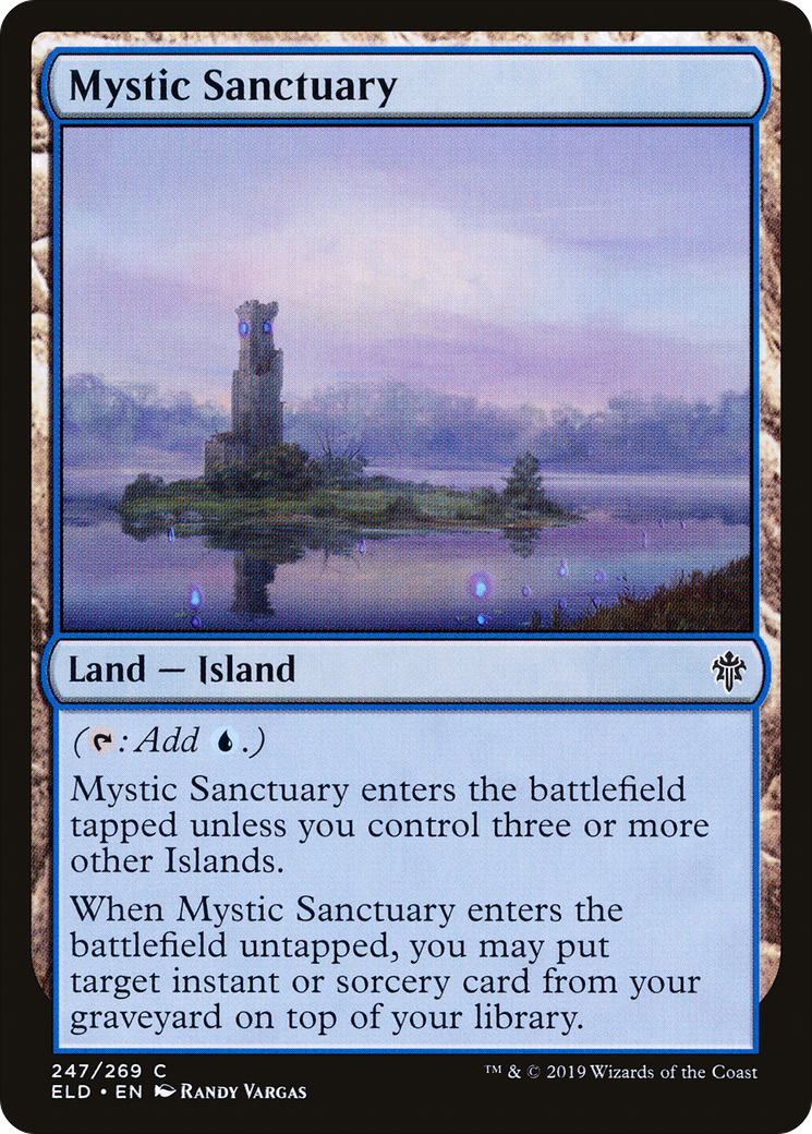 Mystic Sanctuary (ELD-247) [Throne of Eldraine] Foil MTG Single Wizards of the Coast