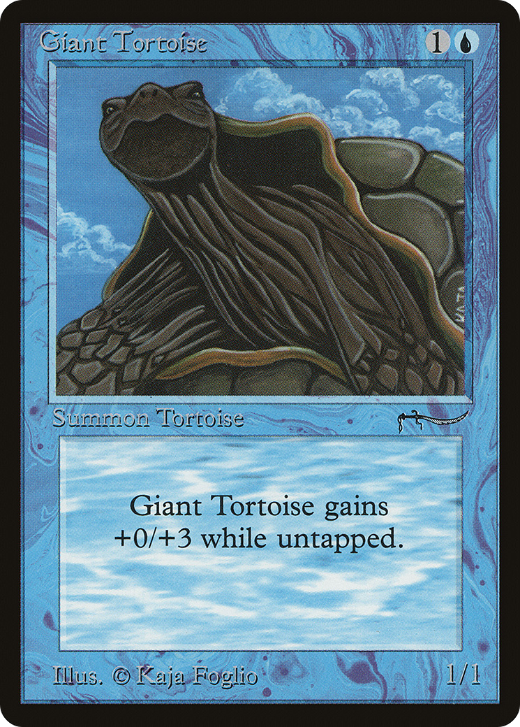 Giant Tortoise (Light) (ARN-) [Oldschool] Arabian Nights MTG Single Wizards of the Coast