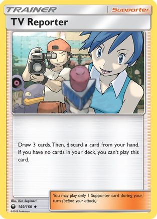 TV Reporter (149/168) Reverse Holofoil [SM: Celestial Storm] Pokemon Single Pokémon
