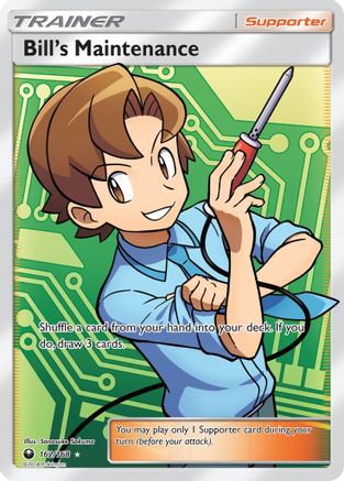 Bill's Maintenance (Full Art) (/168) Holofoil [SM: Celestial Storm] Pokemon Single Pokémon