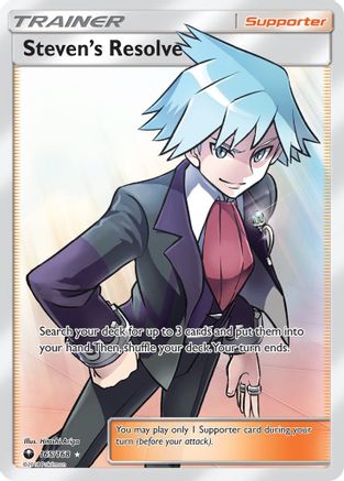 Steven's Resolve (Full Art) (/168) Holofoil [SM: Celestial Storm] Pokemon Single Pokémon