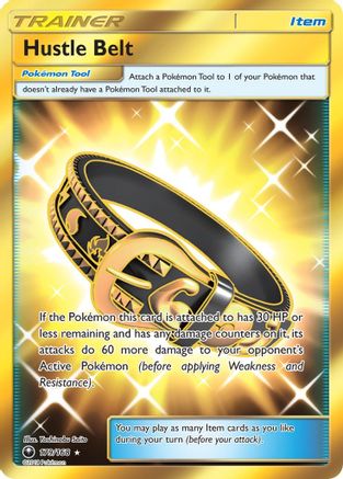 Hustle Belt (Secret) 179/168 Holofoil [SM: Celestial Storm] Pokemon Single Pokémon
