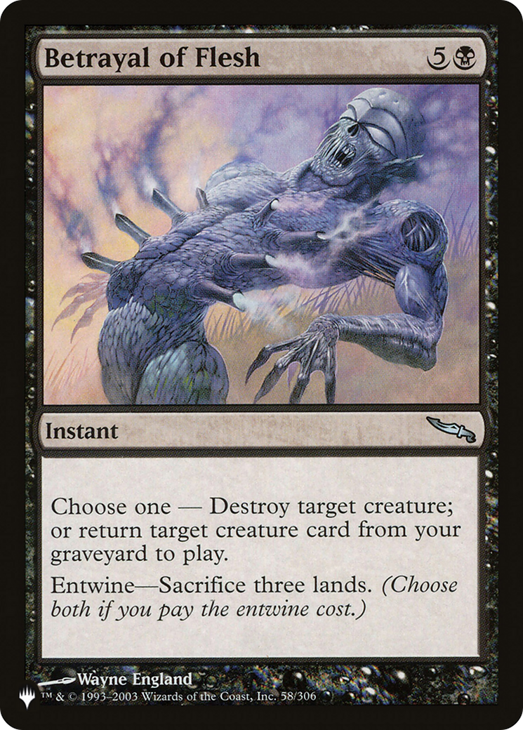 Betrayal of Flesh (LIST-MRD-58) [Mystery Booster] The List MTG Single Wizards of the Coast