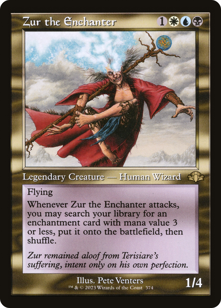 Zur the Enchanter (DMR-374) [Dominaria Remastered] Foil MTG Single Wizards of the Coast