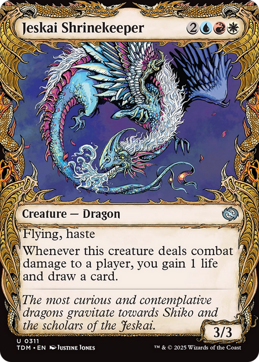 Jeskai Shrinekeeper (Showcase) (TDM-311) [Tarkir: Dragonstorm] Foil MTG Single Wizards of the Coast