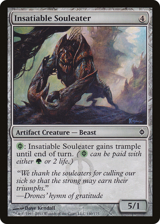 Insatiable Souleater (NPH-140) [New Phyrexia] Foil MTG Single Wizards of the Coast