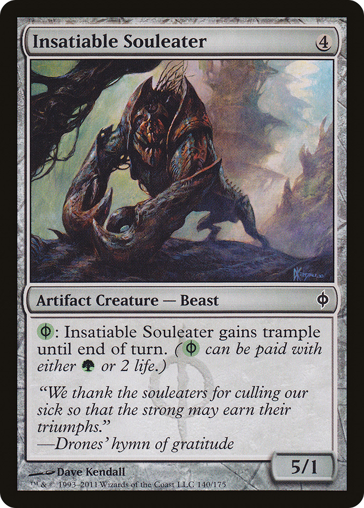 Insatiable Souleater (NPH-140) [New Phyrexia] MTG Single Wizards of the Coast