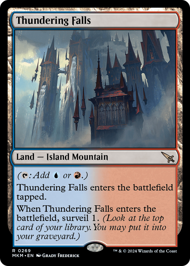 Thundering Falls (MKM-269) [Murders at Karlov Manor] Foil MTG Single Murders at Karlov Manor