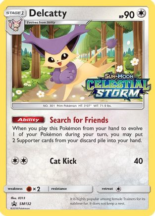 Delcatty - SM132 (Prerelease) (/248) Holofoil [SM: Black Star Promos] Pokemon Single Pokémon