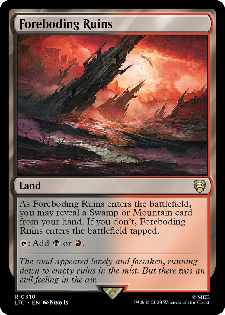 Foreboding Ruins (LTC-310) [Tales of Middle-earth Commander] MTG Single Wizards of the Coast