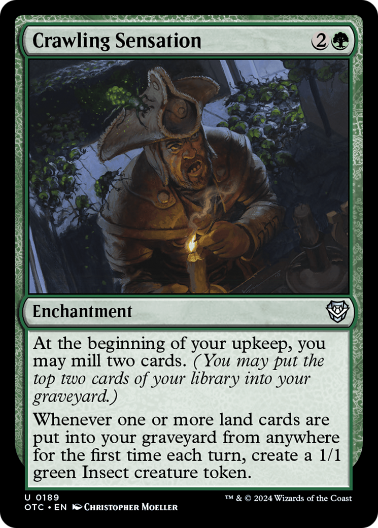 Crawling Sensation (OTC-189) [Outlaws of Thunder Junction Commander] MTG Single Wizards of the Coast