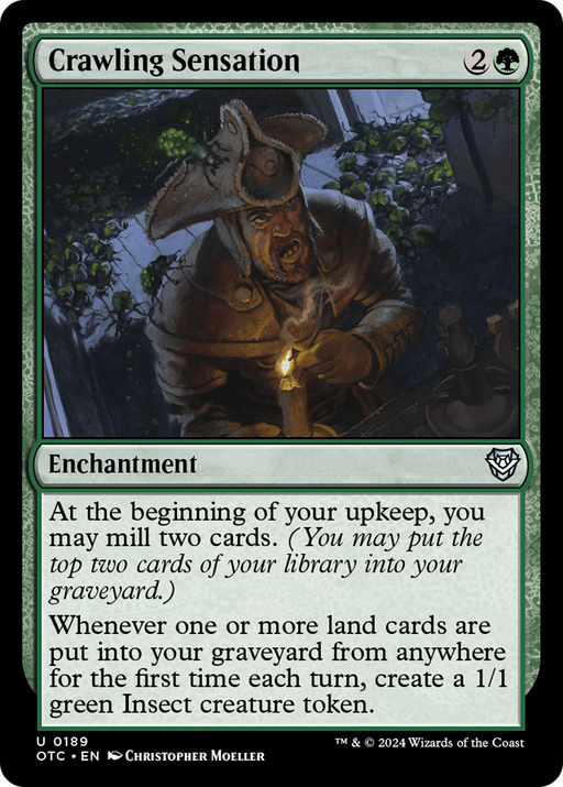 Crawling Sensation (OTC-189) [Outlaws of Thunder Junction Commander] MTG Single Wizards of the Coast