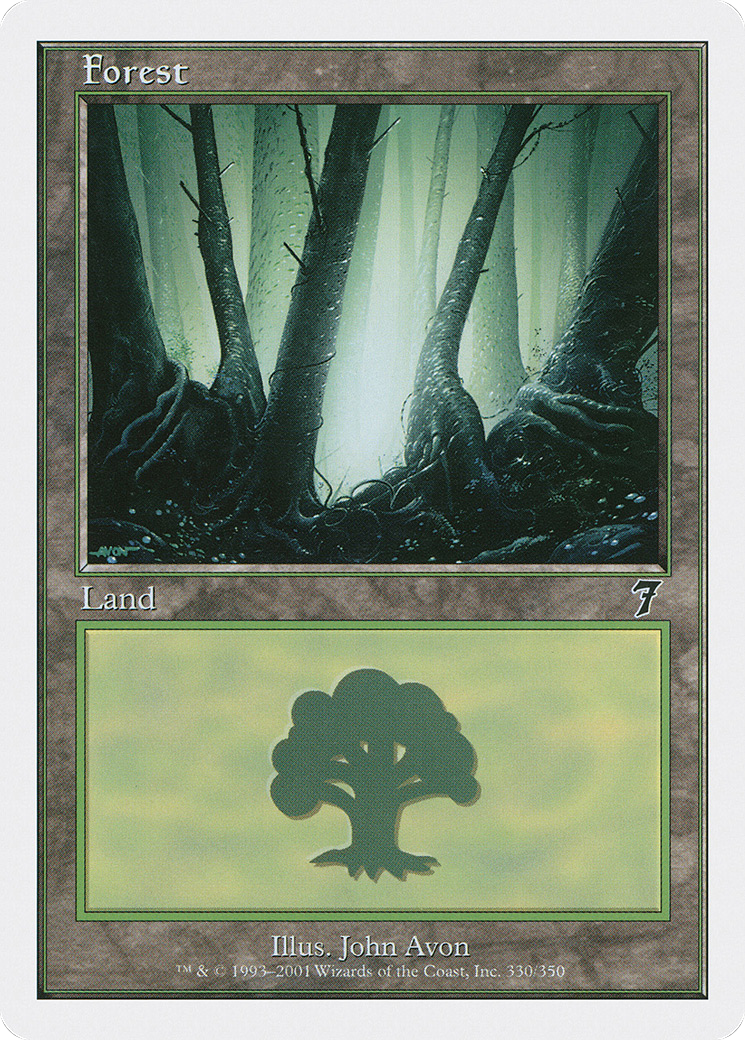 Forest (330) (7ED-330) [7th Edition] Foil MTG Single Wizards of the Coast