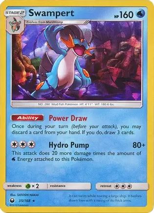 Swampert 35/168 (SM Celestial Storm) () Holofoil [Misc: Deck Exclusives] Pokemon Single Pokémon