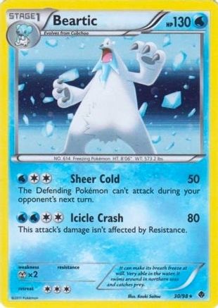 Beartic - 30/98 (Cracked Ice Holo) () Holofoil [Misc: Blister Exclusives] Pokemon Single Pokémon