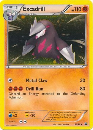 Excadrill - 56/98 (Cosmos Holo) () Holofoil [Misc: Blister Exclusives] Pokemon Single Pokémon