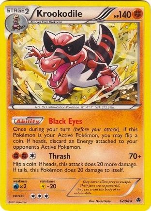 Krookodile 62/98 (BW Emerging Powers) () Holofoil [Misc: Deck Exclusives] Pokemon Single Pokémon