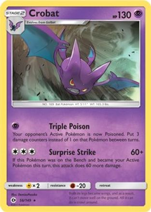 Crobat - 56/149 (Cosmos Holo) () Holofoil [Misc: Blister Exclusives] Pokemon Single Pokémon